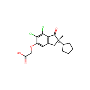 (S)-2-((6,7-DICHLORO-2-CYCLOPENTYL-2-METHYL-1-OXO-2,3-DIHYDRO-1H-INDEN-5-YL)OXY)ACETIC ACID