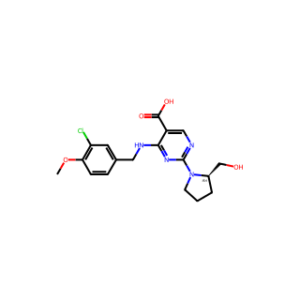 (R)-4-((3-Chloro-4-methoxybenzyl)amino)-2-(2-(hydroxymethyl)pyrrolidin-1-yl)pyrimidine-5-carboxylic acid