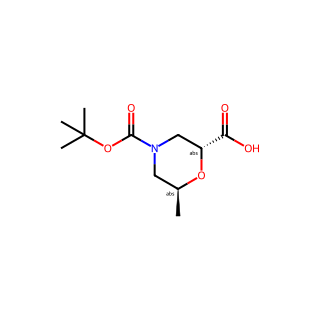 (2R,6S)-4-(tert-Butoxycarbonyl)-6-methylmorpholine-2-carboxylic acid