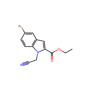 Ethyl 5-bromo-1-(cyanomethyl)-1H-indole-2-carboxylate