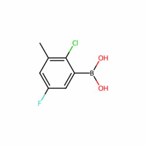 (2-Chloro-5-fluoro-3-methylphenyl)boronic acid