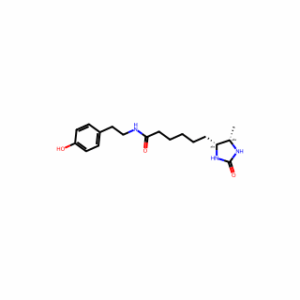 (4R,5S)-N-[2-(4-Hydroxyphenyl)ethyl]-5-methyl-2-oxo-4-imidazolidinehexanamide