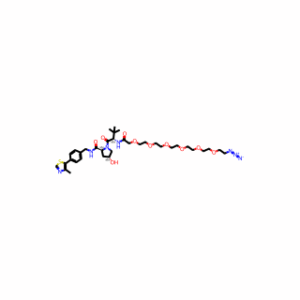 (2S,4R)-1-((S)-23-Azido-2-(tert-butyl)-4-oxo-6,9,12,15,18,21-hexaoxa-3-azatricosanoyl)-4-hydroxy-N-(4-(4-methylthiazol-5-yl)benzyl)pyrrolidine-2-carboxamide