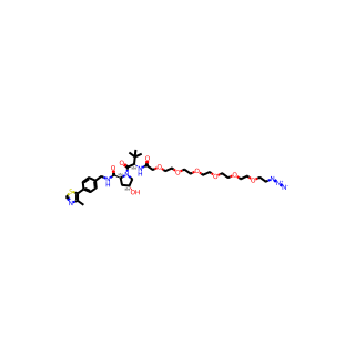 (2S,4R)-1-((S)-23-Azido-2-(tert-butyl)-4-oxo-6,9,12,15,18,21-hexaoxa-3-azatricosanoyl)-4-hydroxy-N-(4-(4-methylthiazol-5-yl)benzyl)pyrrolidine-2-carboxamide