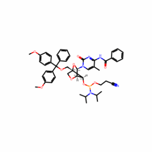 (1R,3R,4R,7S)-3-(4-Benzamido-5-methyl-2-oxopyrimidin-1(2H)-yl)-1-((bis(4-methoxyphenyl)(phenyl)methoxy)methyl)-2,5-dioxabicyclo[2.2.1]heptan-7-yl (2-cyanoethyl) diisopropylphosphoramidite
