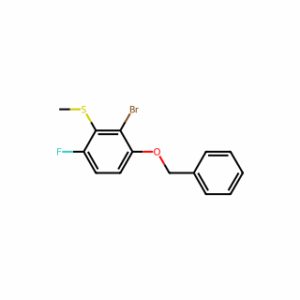 (3-(Benzyloxy)-2-bromo-6-fluorophenyl)(methyl)sulfane