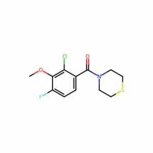 (2-Chloro-4-fluoro-3-methoxyphenyl)(thiomorpholino)methanone