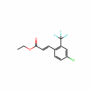 (E)-ethyl 3-(4-chloro-2-(trifluoromethyl)phenyl)acrylate