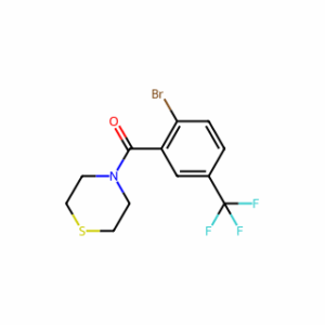 (2-Bromo-5-(trifluoromethyl)phenyl)(thiomorpholino)methanone