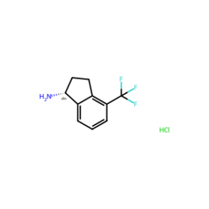 (R)-4-(Trifluoromethyl)-2,3-dihydro-1H-inden-1-amine hydrochloride