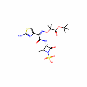 (2S,3S)-3-((Z)-2-(2-aminothiazol-4-yl)-2-(((1-(tert-butoxy)-2-methyl-1-oxopropan-2-yl)oxy)imino)acetamido)-2-methyl-4-oxoazetidine-1-sulfonic acid