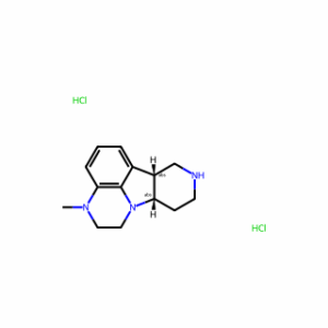 (6bR,10aS)-3-methyl-2,3,6b,7,8,9,10,10a-octahydro-1H-pyrido[3′,4′:4,5]pyrrolo[1,2,3-de]quinoxaline dihydrochloride
