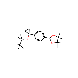 tert-Butyldimethyl(1-(4-(4,4,5,5-tetramethyl-1,3,2-dioxaborolan-2-yl)phenyl)cyclopropoxy)silane