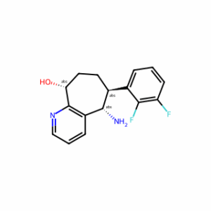 (5S,6S,9R)-5-Amino-6-(2,3-difluorophenyl)-6,7,8,9-tetrahydro-5H-cyclohepta[b]pyridin-9-ol