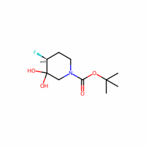 tert-Butyl 4-fluoro-3,3-dihydroxypiperidine-1-carboxylate