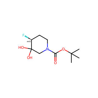 tert-Butyl 4-fluoro-3,3-dihydroxypiperidine-1-carboxylate