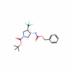 (3S,4R)-tert-Butyl 3-(((benzyloxy)carbonyl)amino)-4-(trifluoromethyl)pyrrolidine-1-carboxylate
