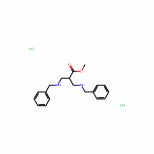methyl 3-(benzylamino)-2-((benzylamino)methyl)propanoate dihydrochloride