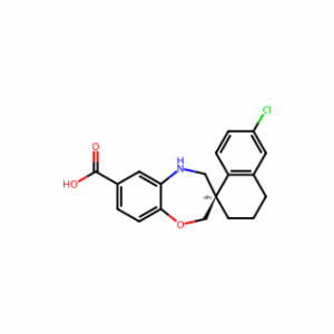 (3R)-6′-chlorospiro[4,5-dihydro-2H-1,5-benzoxazepine-3,1′-tetralin]-7-carboxylic acid