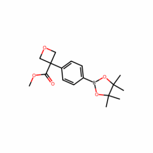 methyl 3-[4-(4,4,5,5-tetramethyl-1,3,2-dioxaborolan-2-yl)phenyl]oxetane-3-carboxylate