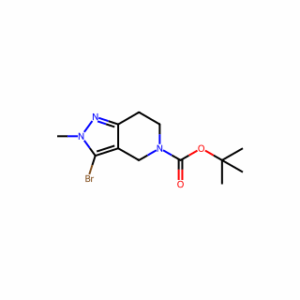 tert-butyl 3-bromo-2-methyl-6,7-dihydro-4H-pyrazolo[4,3-c]pyridine-5-carboxylate