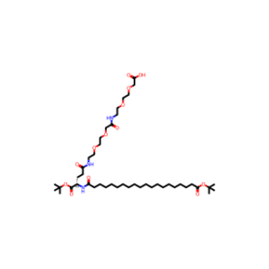 (S)-22-(Tert-Butoxycarbonyl)-45,45-Dimethyl-10,19,24,43-Tetraoxo-3,6,12,15,44-Pentaoxa-9,18,23-Triazahexatetracontanoic Acid