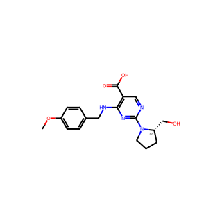 (S)-2-(2-(Hydroxymethyl)pyrrolidin-1-yl)-4-((4-methoxybenzyl)amino)pyrimidine-5-carboxylic acid