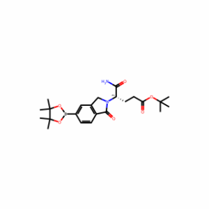 tert-Butyl (S)-5-amino-5-oxo-4-(1-oxo-5-(4,4,5,5-tetramethyl-1,3,2-dioxaborolan-2-yl)isoindolin-2-yl)pentanoate