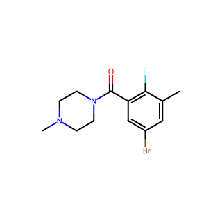 (5-bromo-2-fluoro-3-methylphenyl)(4-methylpiperazin-1-yl)methanone