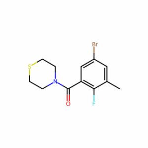 (5-bromo-2-fluoro-3-methylphenyl)(thiomorpholino)methanone