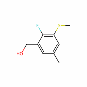(2-fluoro-5-methyl-3-(methylthio)phenyl)methanol