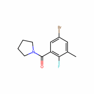 (5-bromo-2-fluoro-3-methylphenyl)(pyrrolidin-1-yl)methanone