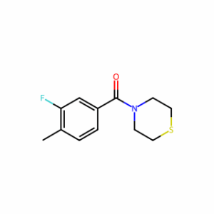 (3-fluoro-4-methylphenyl)(thiomorpholino)methanone