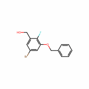 (3-(benzyloxy)-5-bromo-2-fluorophenyl)methanol