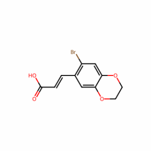 (E)-3-(7-bromo-2,3-dihydrobenzo[b][1,4]dioxin-6-yl)acrylic acid