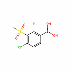 (4-Chloro-2-fluoro-3-(methylsulfonyl)phenyl)boronic acid