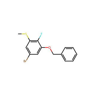 (3-(benzyloxy)-5-bromo-2-fluorophenyl)(methyl)sulfane