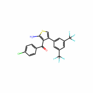 (2-Amino-4-(3，5-bis(trifluoromethyl)phenyl)thiophen-3-yl)(4-chlorophenyl)methanone