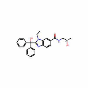 (R)-1-Ethyl-2-(hydroxydiphenylmethyl)-N-(2-hydroxypropyl)-1H-benzo[d]imidazole-6-carboxamide