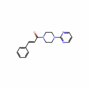 (E)-3-Phenyl-1-(4-(pyrimidin-2-yl)piperazin-1-yl)prop-2-en-1-one