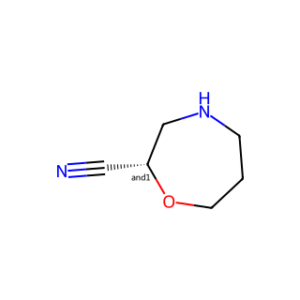 Hexahydro-1,4-oxazepine-2-carbonitrile