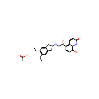 (R)-5-(2-((5,6-Diethyl-2,3-dihydro-1H-inden-2-yl)amino)-1-hydroxyethyl)-8-hydroxyquinolin-2(1H)-one acetate
