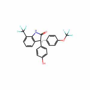 (R)-3-(4-Hydroxyphenyl)-3-(4-(trifluoromethoxy)phenyl)-7-(trifluoromethyl)indolin-2-one