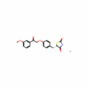 Potassium 5-(4-(2-(3-methoxyphenyl)-2-oxoethoxy)benzyl)-2,4-dioxothiazolidin-3-ide