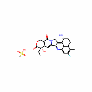 (1R,9S)-1-Amino-9-ethyl-5-fluoro-9-hydroxy-4-methyl-1,2,3,9,12,15-hexahydro-10H,13H-benzo[de]pyrano[3′,4′:6,7]indolizino[1,2-b]quinoline-10,13-dione methanesulfonate