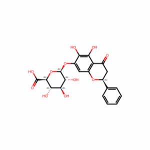 (2S,3S,4S,5R,6S)-6-(((S)-5,6-Dihydroxy-4-oxo-2-phenylchroman-7-yl)oxy)-3,4,5-trihydroxytetrahydro-2H-pyran-2-carboxylic acid
