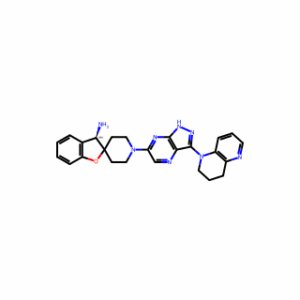 (R)-1′-(3-(3,4-Dihydro-1,5-naphthyridin-1(2H)-yl)-1H-pyrazolo[3,4-b]pyrazin-6-yl)-3H-spiro[benzofuran-2,4′-piperidin]-3-amine