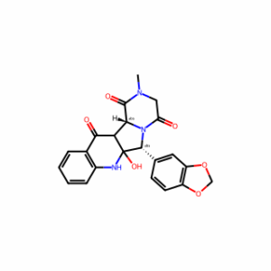 (6R,12bR)-6-(Benzo[d][1,3]dioxol-5-yl)-6a-hydroxy-2-methyl-2,3,6a,7,12a,12b-hexahydropyrazino[1′,2′:1,5]pyrrolo[3,4-b]quinoline-1,4,12(6H)-trione