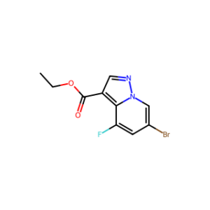 ETHYL 6-BROMO-4-FLUOROPYRAZOLO[1,5-A]PYRIDINE-3-CARBOXYLATE
