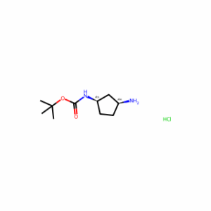 tert-Butyl ((1R,3S)-3-aminocyclopentyl)carbamate hydrochloride